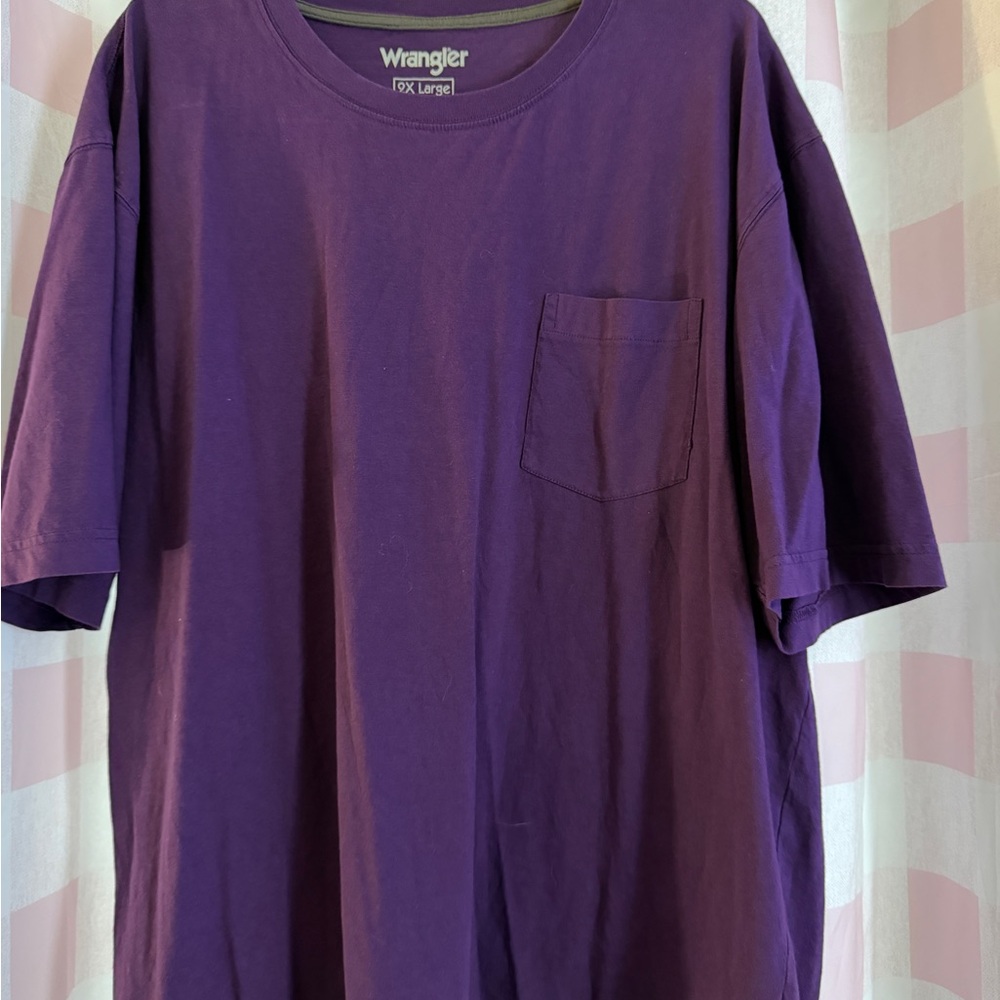 Wrangler Men's Deep Purple Short Sleeve Tee